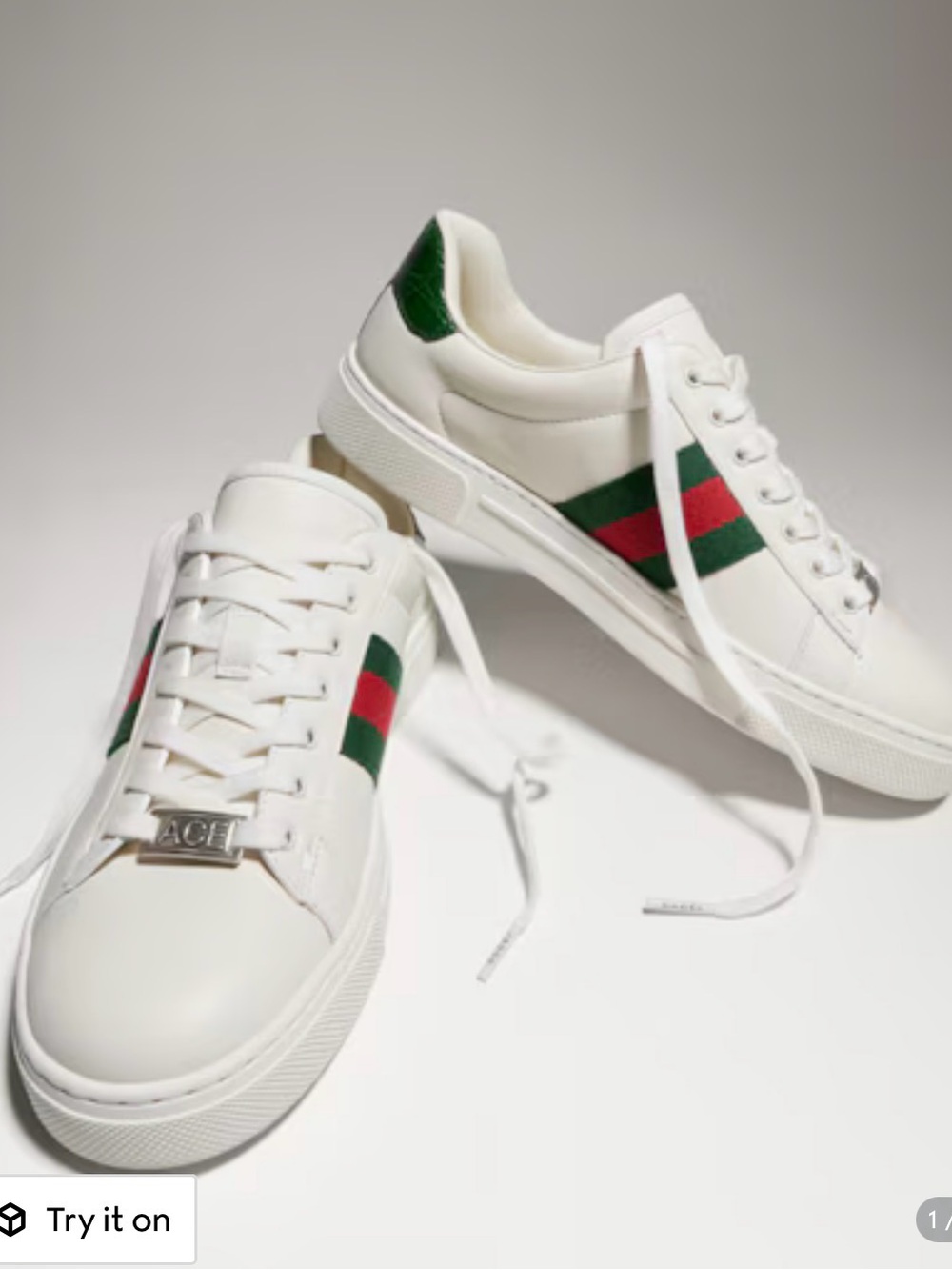 AUTH Gucci Ace Sneaker With Web Women’s 38